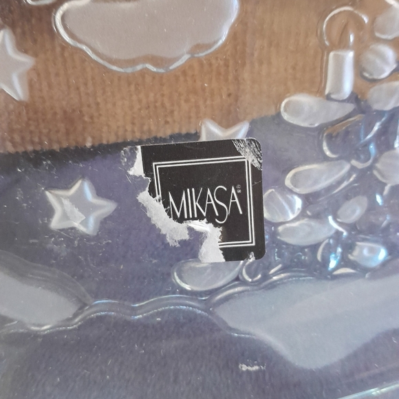 Mikasa Clear Crystal Christmas Holliday Star Dish NWT - Picture 2 of 11